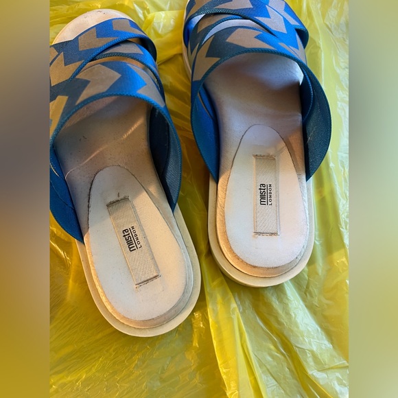 Miista Botega Blue Reflective Sandals GB3 EU36 US5.5 - Picture 6 of 9